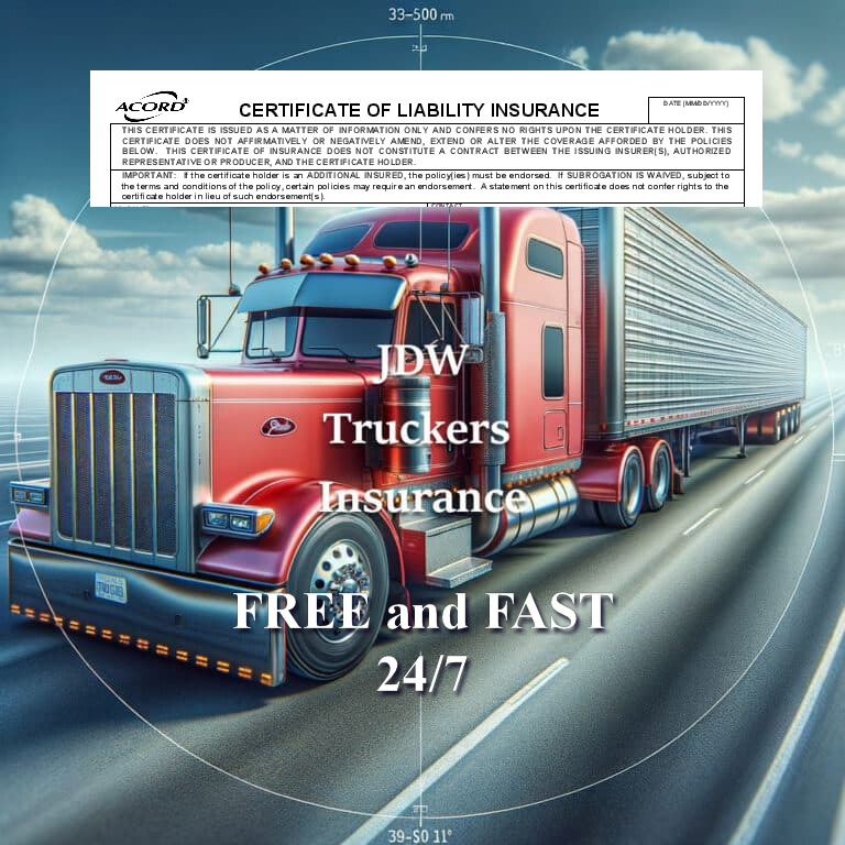 free certificate of insurance COI